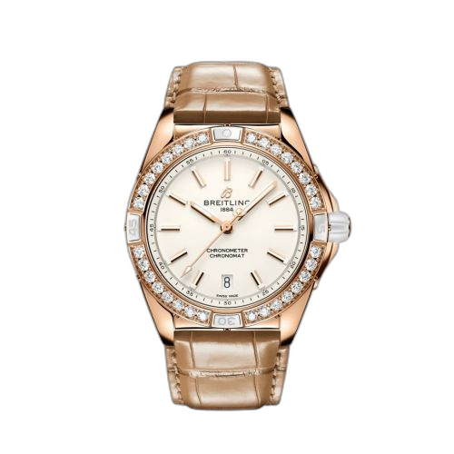 [R17356531G1P1] Super Chronomat 38 Origins Red Gold / White / Alligator