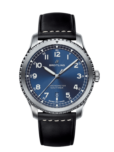 [A17314101C1X2 (aka: A1731410.C998.489X)] Navitimer 8 Automatic 41 Stainless Steel / Blue / Black Calf