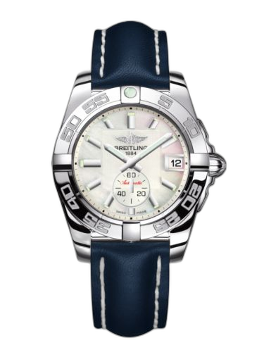 [A3733012/A716/194X/A16BA.1] Galactic 36 Automatic Stainless Steel / Pearl / Calf