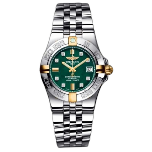 [B71340L2.L517.368A] Galactic 30 Two Tone Green / Diamond / Bracelet