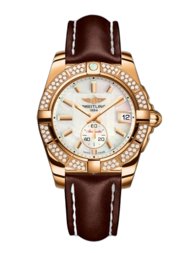 [H3733053.A724.416X] Galactic 36 Automatic Rose Gold / Diamond / Pearl / Calf