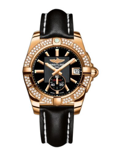 [H3733053.BA54.414X] Galactic 36 Automatic Rose Gold / Diamond / Volcano Black / Calf