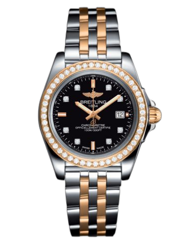 [C7133053/BF64/792C] Galactic 32 Sleek Edition Stainless Steel / Rose Gold / Diamond / Trophy Black Diamond / Bracelet