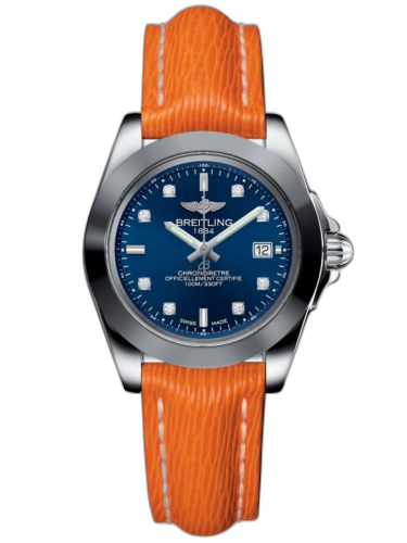 [W7133012/C966/212X/A14BA.1] Galactic 32 Sleek Edition Stainless Steel / Horizon Blue Diamond / Sahara