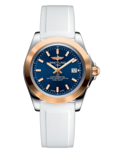 [C7133012/C952/164S/A14S.1] Galactic 32 Sleek Edition Stainless Steel / Rose Gold / Horizon Blue / Rubber