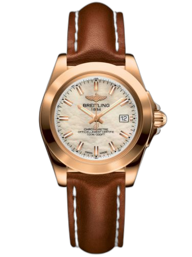 [H7133012.A802.406X] Galactic 32 Sleek Edition Rose Gold / Pearl / Calf
