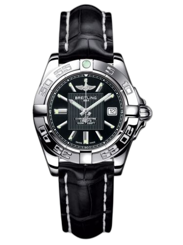[A71356L2.BA10.777P] Galactic 32 Stainless Steel / Trophy Black / Croco