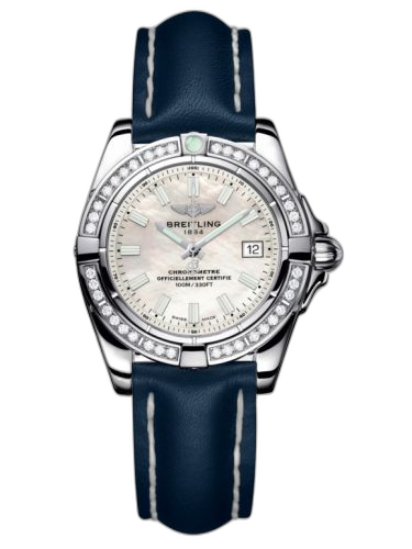 [A71356LA.A787.116X] Galactic 32 Stainless Steel / Diamond / Pearl / Calf