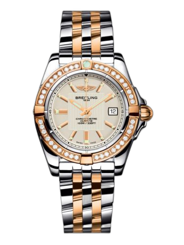 [C71356LA.G704.367C] Galactic 32 Stainless Steel / Rose Gold / Diamond / Sierra Silver / Bracelet