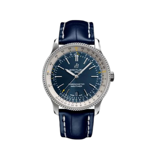 [A173266A1C1P1] Navitimer Automatic 41 Automatic Stainless Steel / Blue - Boutique & Online