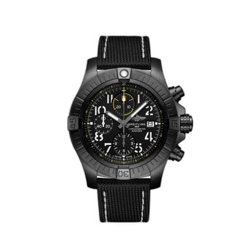 [V13317101B1X2] Avenger Chronograph 45 Night Mission / Black / Military - Folding