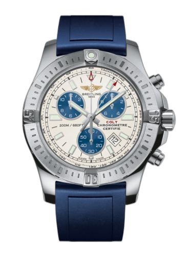 [A7338811/G790/145S/A20S.1] Colt Chronograph Stratus Silver / Rubber / Pin