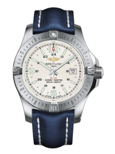 [A7438811/G792/105X/A20BA.1] Colt Quartz Stratus Silver / Calf / Pin