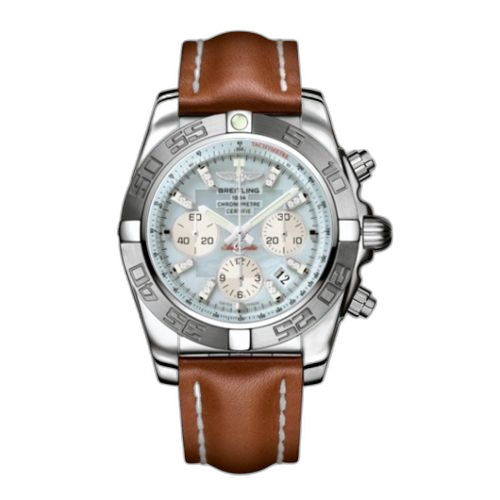 [AB011011/G686/433X] Chronomat 44 Stainless Steel / MOP / Calf