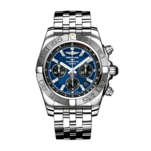 [AB011011/C789/375A] Chronomat 44 Stainless Steel / Blue / Bracelet
