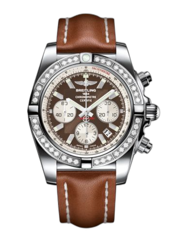 [AB011053.Q575.433X] Chronomat 44 Stainless Steel / Diamond / Metallica Brown / Calf
