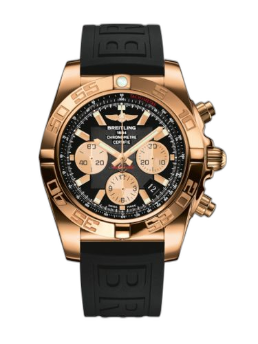 [HB011012.B968.153S] Chronomat 44 Rose Gold / Onyx Black / Rubber