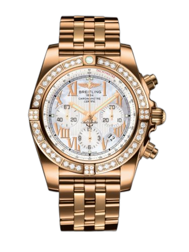 [HB011059.A693.375H] Chronomat 44 Rose Gold / Diamond / Pearl Roman / Bracelet