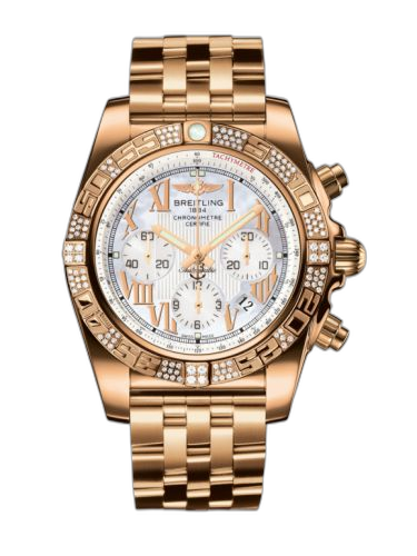 [HB0110AE.A693.375H] Chronomat 44 Rose Gold / Diamond / Pearl Roman / Bracelet