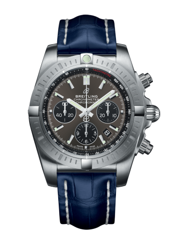 [AB011510.F581.731P.A20BA.1] Chronomat B01 Chronograph 44 Stainless Steel / Blackeye Grey / Croco / Pin
