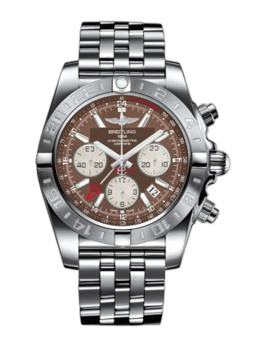 [AB042011.Q589.375A] Chronomat 44 GMT Stainless Steel / Metallica Brown / Bracelet