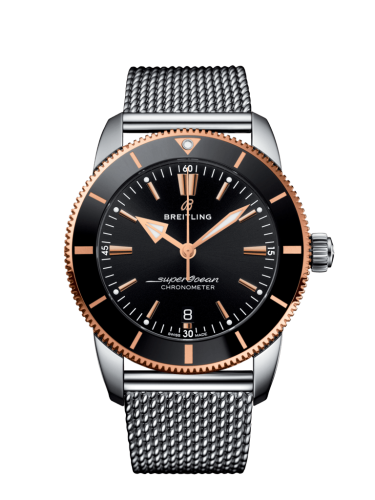 [UB2030121B1A1 (aka: UB203012.BG52.154A)] Superocean Heritage II B20 Automatic 44 Stainless Steel / Red Gold / Black / Milanese