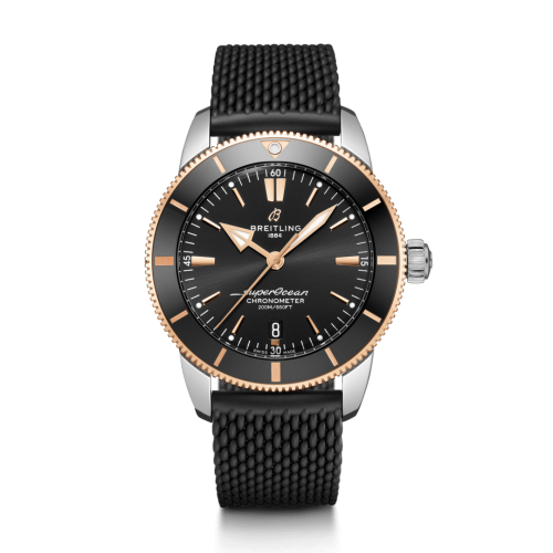 [UB2030121B1S1 (aka: UB203012.BG52.279S)] Superocean Heritage II B20 Automatic 44 Stainless Steel - Red Gold / Black / Rubber / Folding