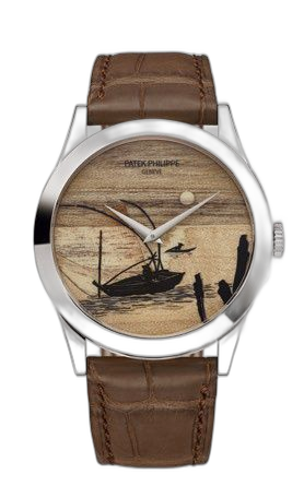 [5089G-116] Calatrava 5089G Fisherman in a Boat