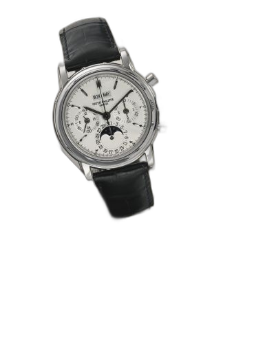 [3970EG-023] Perpetual Calendar Chronograph 3970 White Gold / Silver