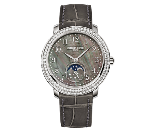 [4968G-001] Moonphase 4968 White Gold Black Mother of Pearl