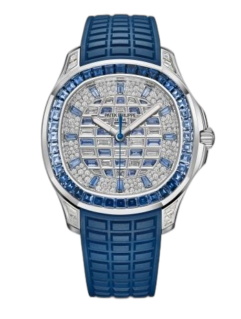 [5268/461G-001] Aquanaut Luce Self-Winding White Gold - Sapphire / Checkerboard