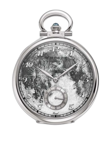 [995/102G (aka: Moonwatch)] Pocket Watch Lepine White Gold / First Steps on the Moon