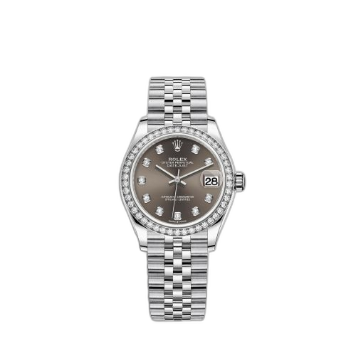 [278384rbr-0010] Datejust 31 Stainless Steel Diamond / Jubilee / Grey - Diamond