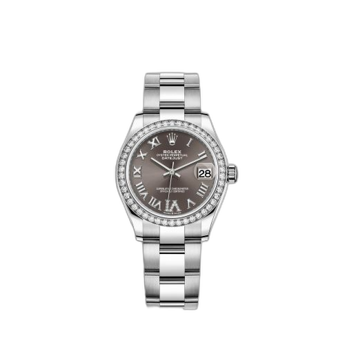 [278384rbr-0031] Datejust 31 Stainless Steel Diamond / Oyster / Grey - Roman