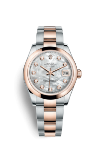 [178241-0060] Datejust 31 Rolesor Everose Domed / Oyster / MOP