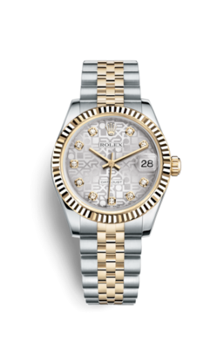 [178273-0006] Datejust 31 Rolesor Yellow Fluted / Jubilee / Silver Computer