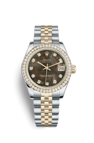 [178383-0009] Datejust 31 Rolesor Yellow Diamond / Jubilee / Black MOP