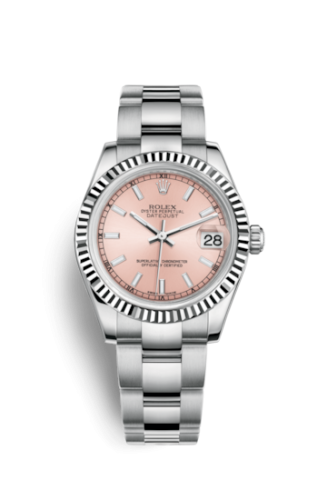 [178274-0027] Datejust 31 Stainless Steel Fluted / Oyster / Pink