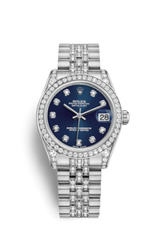 [178159-0059] Datejust 31 White Gold Diamond / Jubilee Diamond / Blue Diamond
