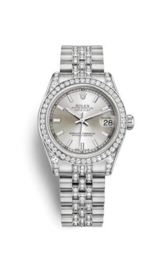 [178159-0049] Datejust 31 White Gold Diamond / Jubilee Diamond / Silver