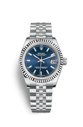 [178274-0037] Datejust 31 Stainless Steel Fluted / Jubilee / Blue