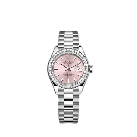 [279139RBR-0004] Lady-Datejust 28 White Gold - Diamond / President / Pink
