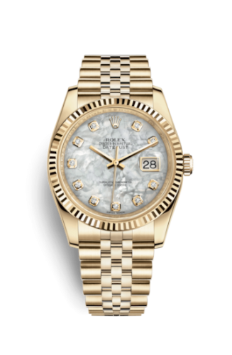 [116238-0062] Datejust 36 Yellow Gold Fluted / Jubilee / MOP