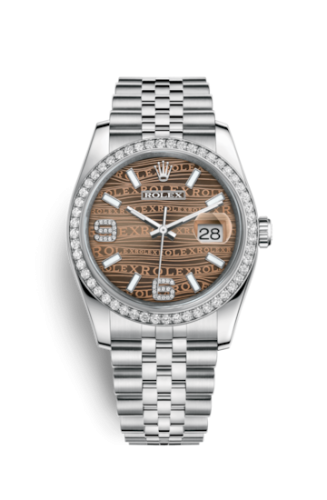 [116244-0034] Datejust 36 Stainless Steel Diamond / Jubilee / Bronze Wave
