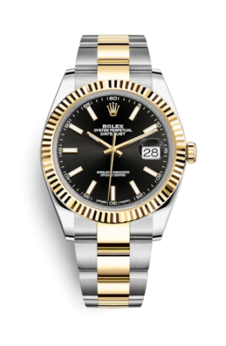 [126333-0013] Datejust 41 Rolesor Yellow Fluted / Oyster / Black
