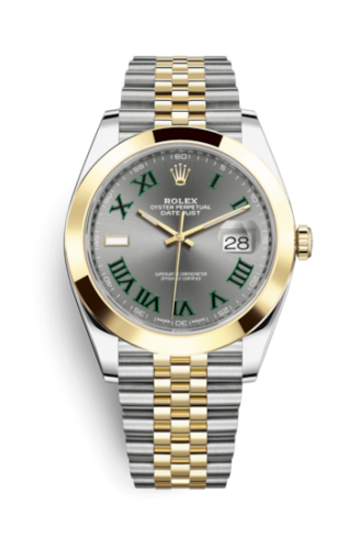 [126303-0020] Datejust 41 Rolesor Yellow Smooth / Jubilee / Slate - Roman