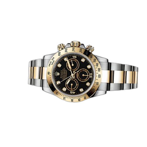 [116523-0043] Daytona Rolesor Black Diamond