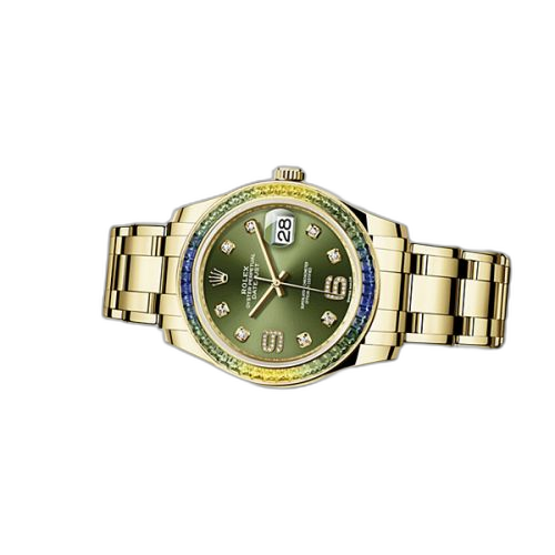 [86348sablv-0003] Datejust Pearlmaster 39 Fancy Green