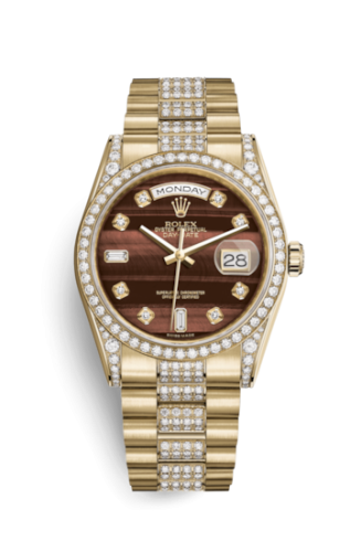[118388-0128] Day-Date 36 Yellow Gold Diamonds / President Diamonds / Bull's Eye