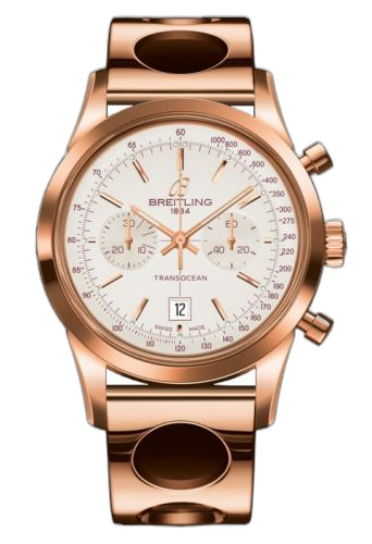 [R4131012.G758.223R] Transocean Chronograph 38 Gold / Silver / Racer